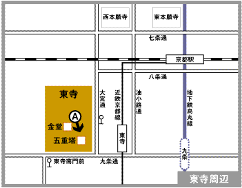 東寺周辺地図